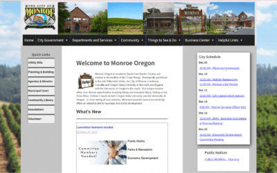 City of Monroe, Oregon Website: Your Gateway to Community Information