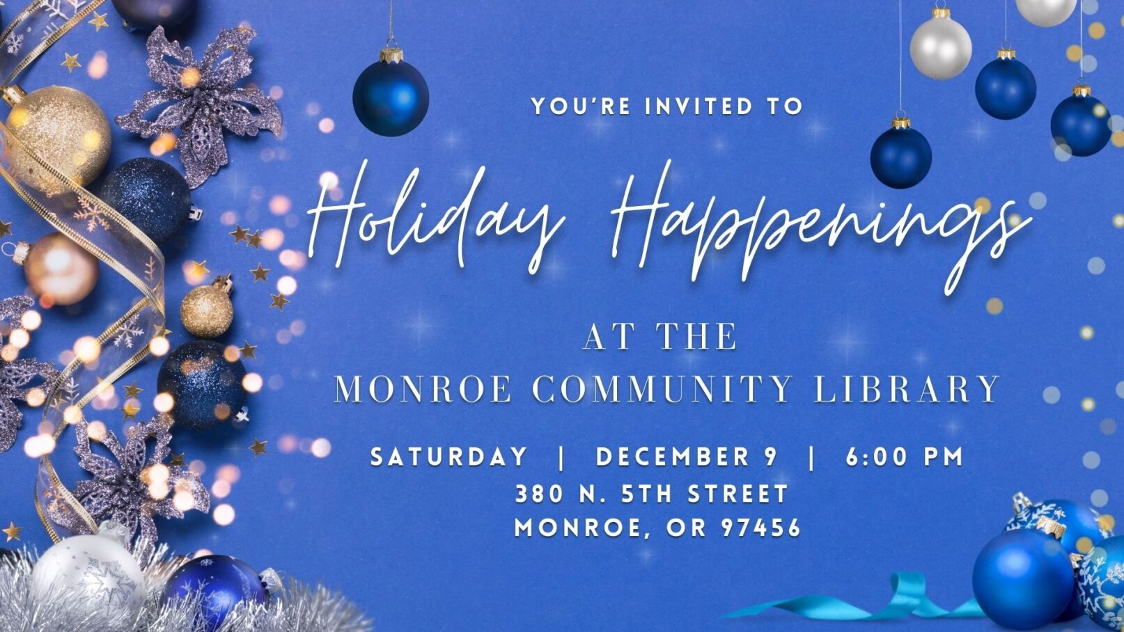 Holiday Magic at Monroe Library: Festive Cheer and Community Delight